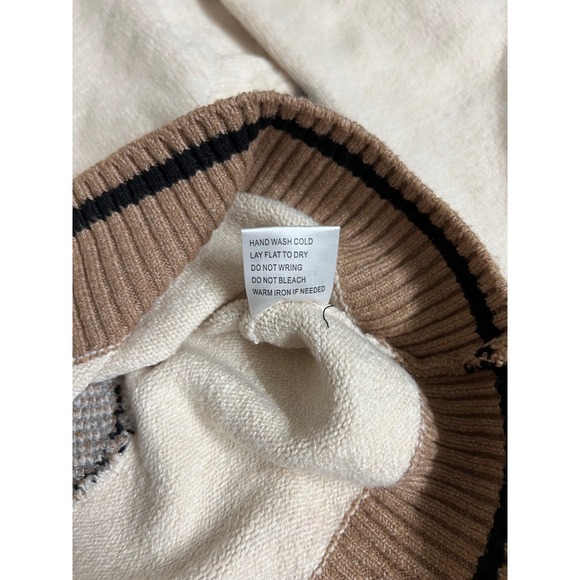 ❄️Nikka K Oatmeal Horse Graphic Cardigan Sweater JSW6363 Womens Large NEW - Picture 11 of 14